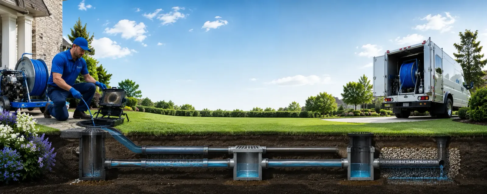 Outdoor drain cleaning information for Belva, WV